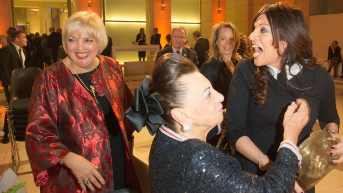 Claudia Roth, Alicia und Maria Brauner und Deborah Weigert - Deutscher Hörfilmpreis 2015 Gregor Anthes