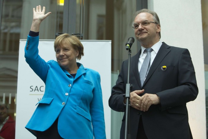 MP Sachsen Anhalt Dr. Reiner Haseloff, Bundeskanlzerin Dr. Angela Merkel Gregor Anthes